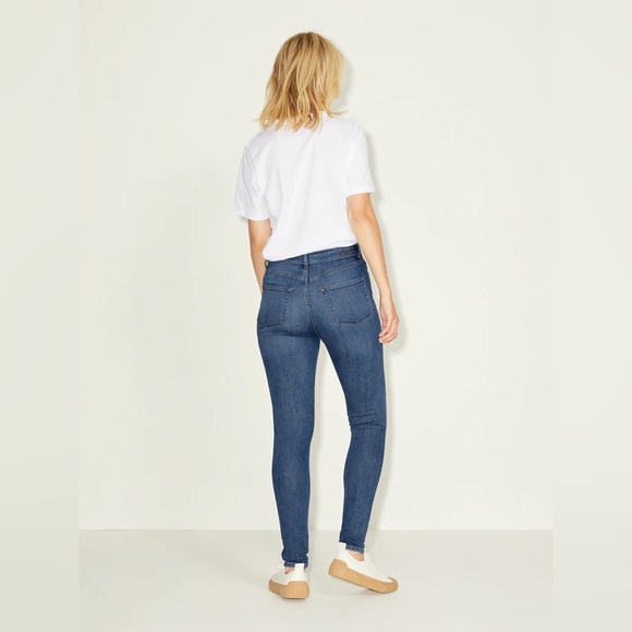 NWT Size Large /32 leg JJXX Jack Jones Ladies High Waist Skinny Jeans - Picture 2 of 8